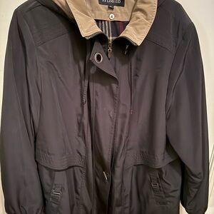 PS Limited Women's Black and Tan Trench Coat